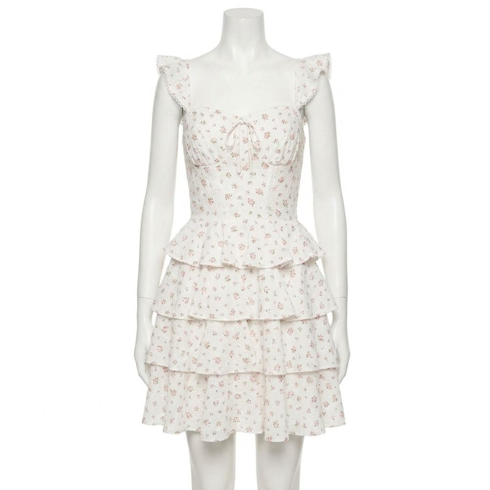 NEW KESTAN makayla mini dress in beige